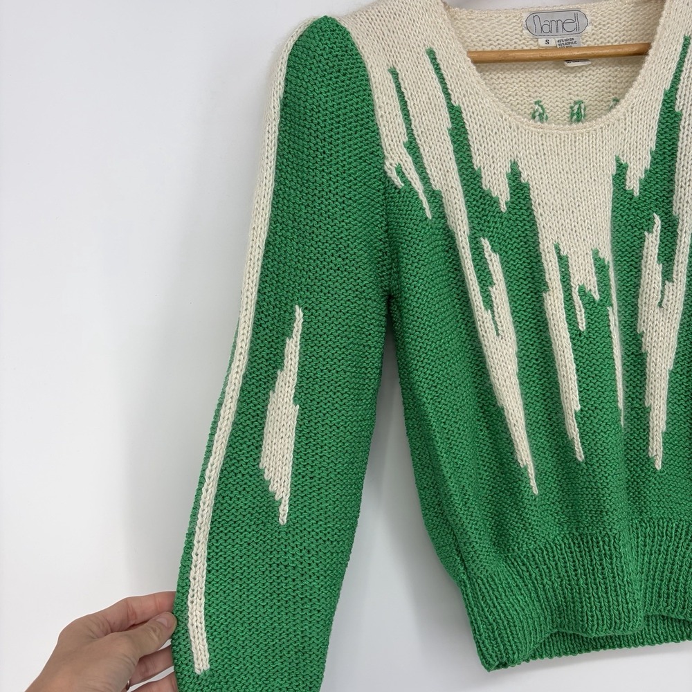 VTG Nannell Sweater S Green Angora Soft Girl Feminine Fairy Whimsical Mystical - Picture 3 of 10